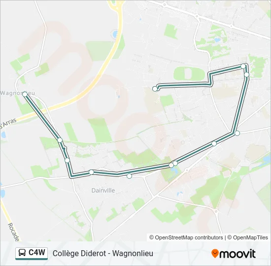 C4W Bus Line Map