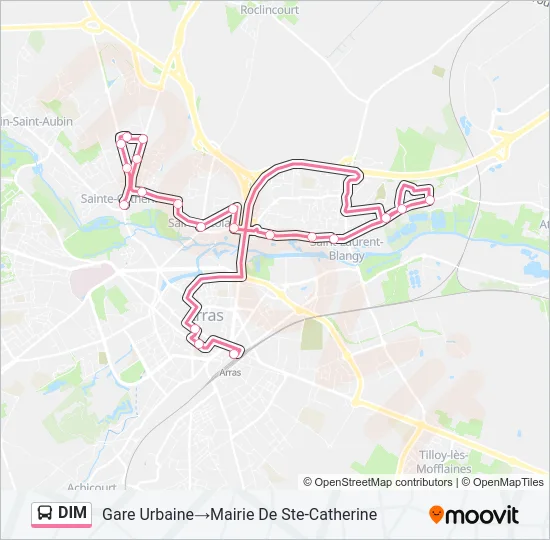 DIM Bus Line Map