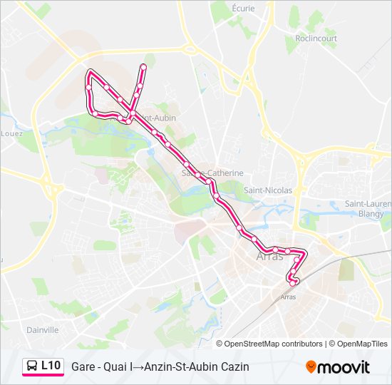 L10 bus Line Map