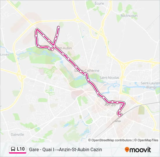 L10 Bus Line Map