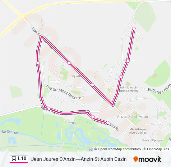 L10 Bus Line Map