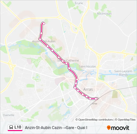 L10 Bus Line Map