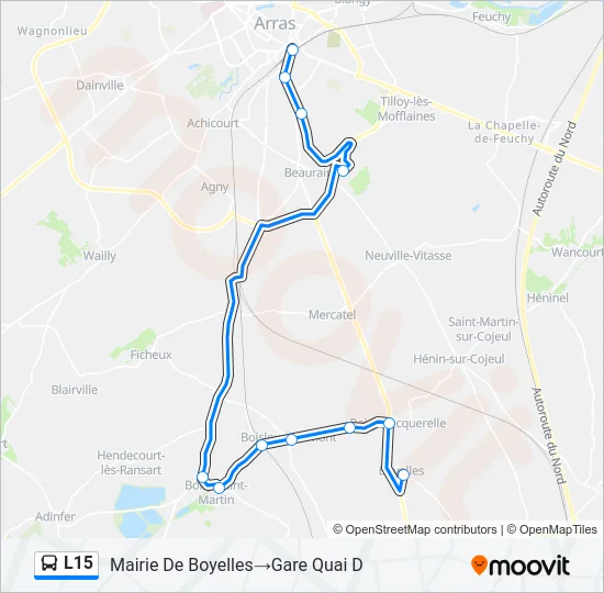 L15 Bus Line Map