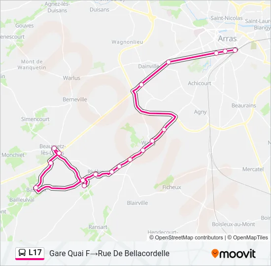 L17 Bus Line Map