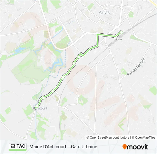 TAC Bus Line Map