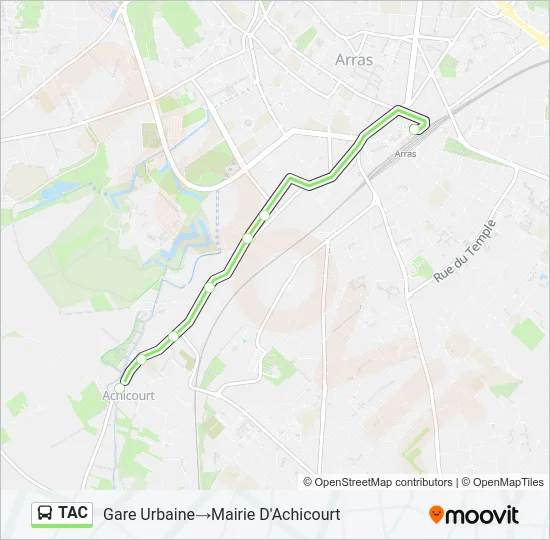 TAC Bus Line Map