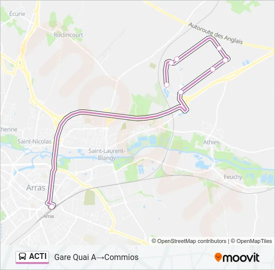 ACTI Bus Line Map