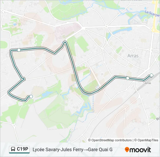 C19P Bus Line Map