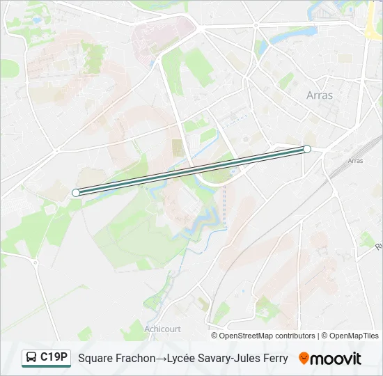 C19P Bus Line Map