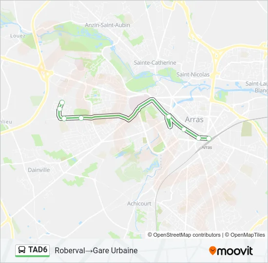 TAD6 Bus Line Map