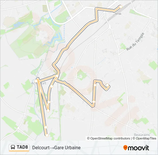 TAD8 Bus Line Map