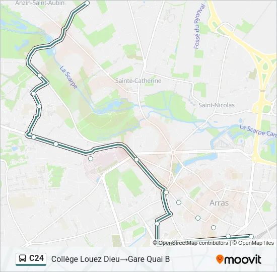 C24 Bus Line Map