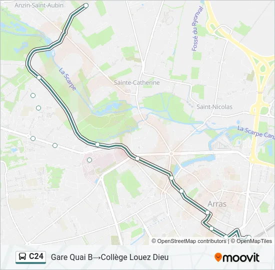 C24 Bus Line Map