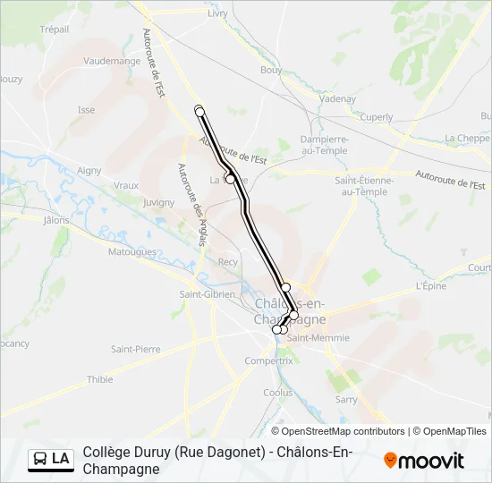 LA Bus Line Map