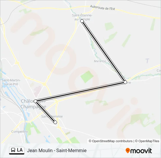 LA Bus Line Map