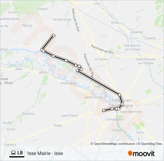 LB Bus Line Map