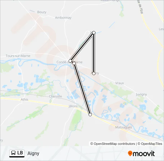 LB Bus Line Map