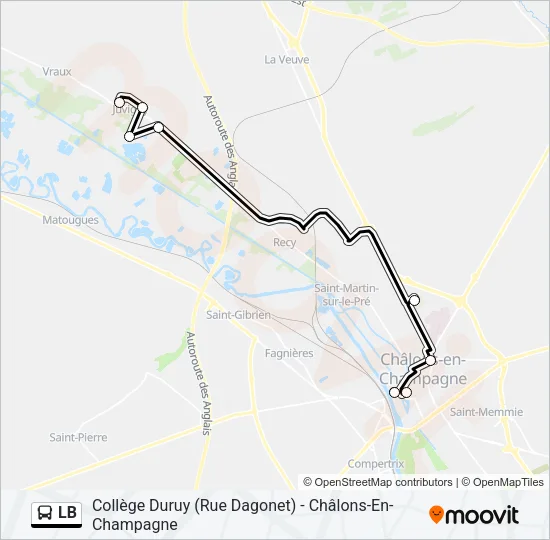 LB Bus Line Map