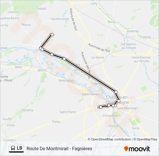 LB Bus Line Map
