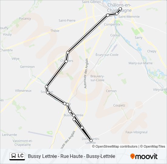 Mapa de LC de autobús