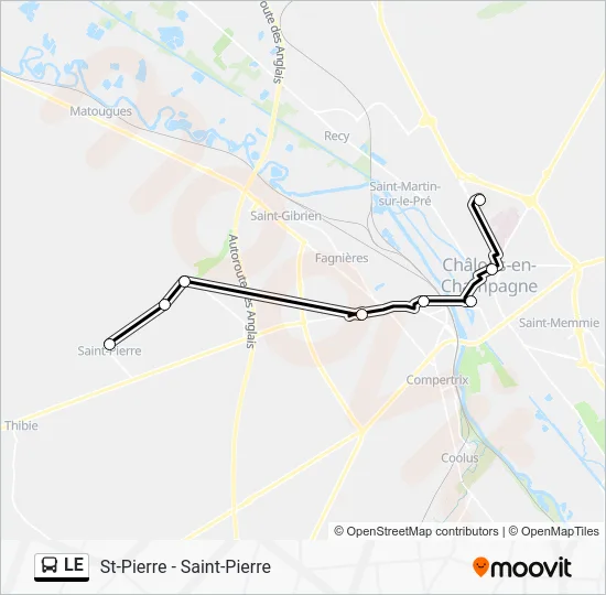 LE Bus Line Map