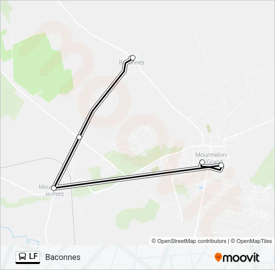 LF Bus Line Map