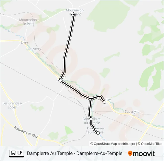 LF Bus Line Map