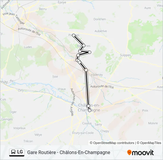 LG Bus Line Map