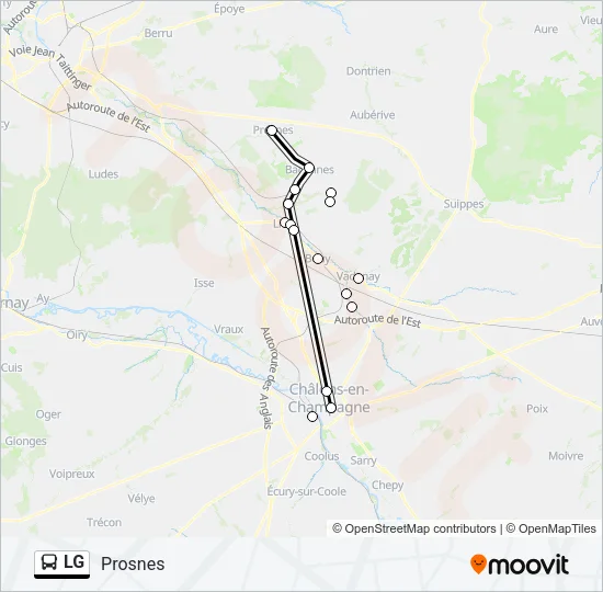LG Bus Line Map