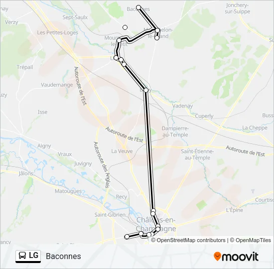 LG Bus Line Map