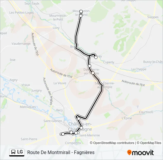 LG Bus Line Map