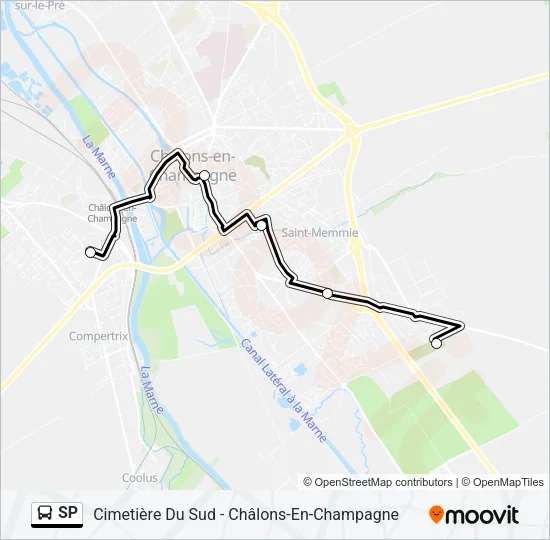 SP Bus Line Map