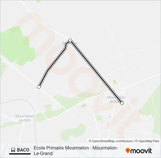 BACO Bus Line Map