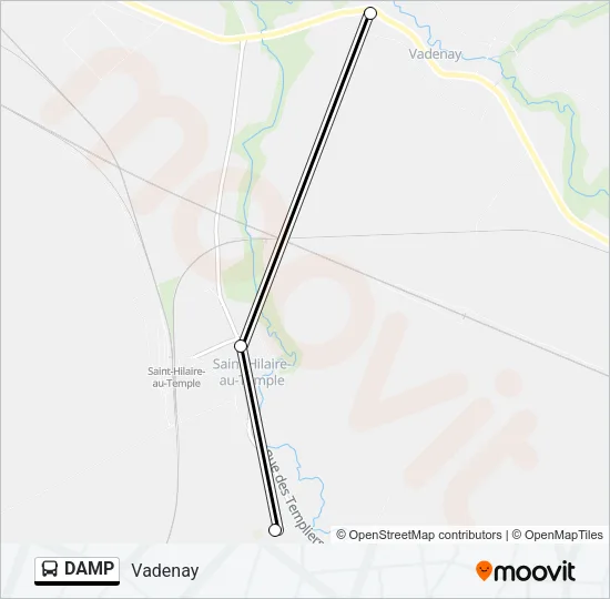 DAMP Bus Line Map