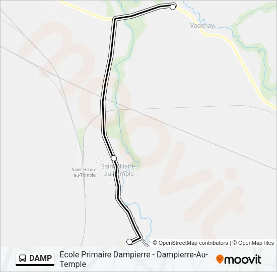 DAMP Bus Line Map
