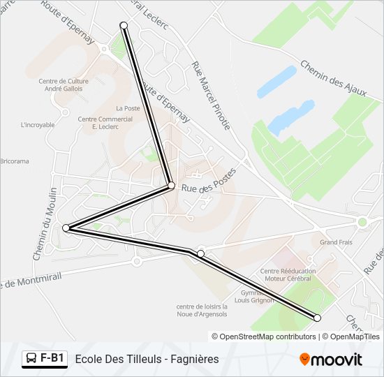 F-B1 Bus Line Map