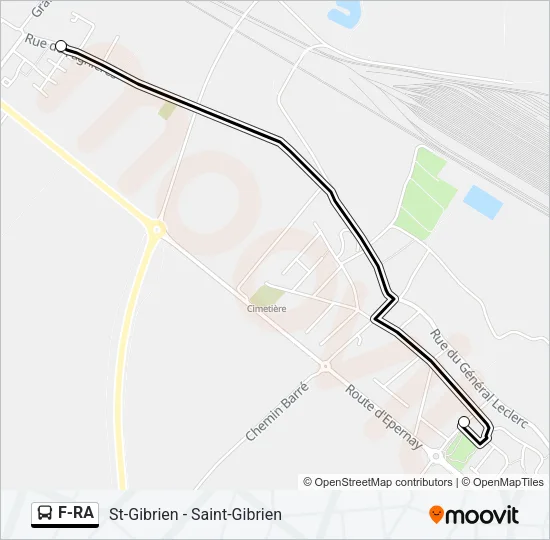 F-RA Bus Line Map