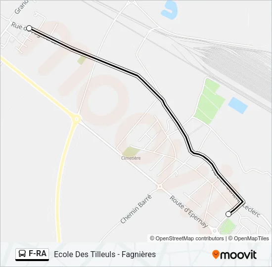 F-RA Bus Line Map