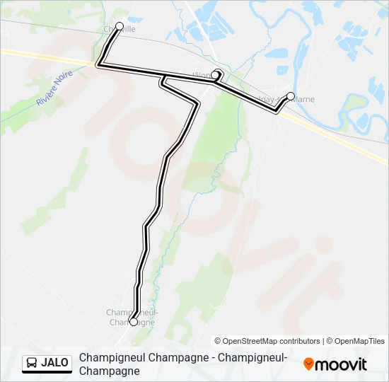 JALO Bus Line Map