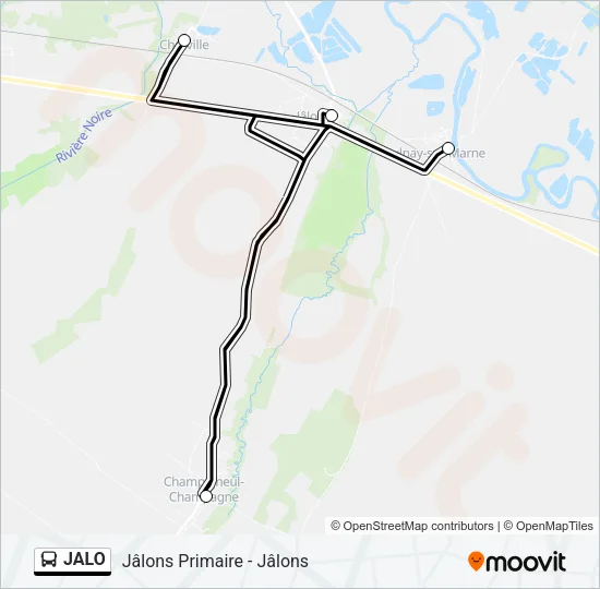 JALO Bus Line Map