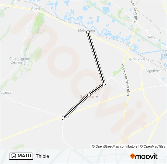 MATO Bus Line Map