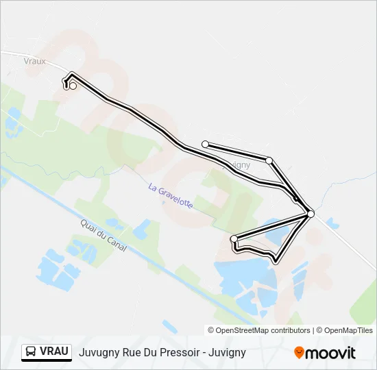 VRAU Bus Line Map