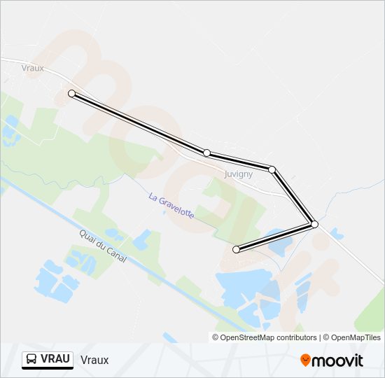 VRAU Bus Line Map