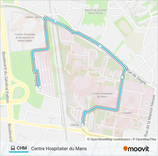 CHM Bus Line Map