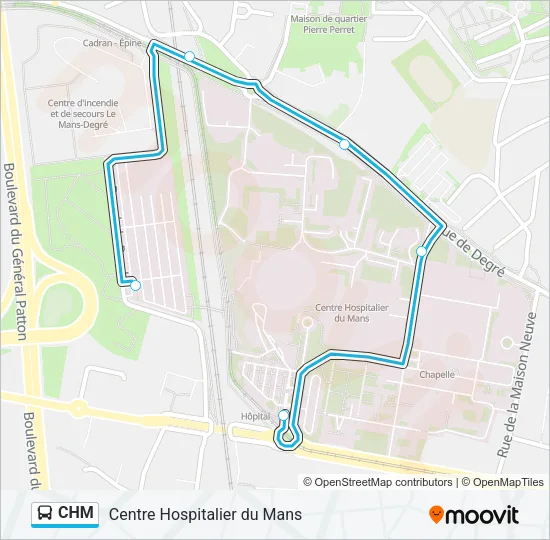 CHM Bus Line Map