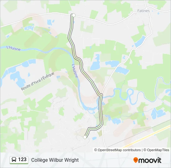 123 Bus Line Map