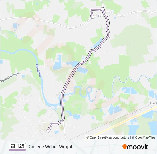 125 Bus Line Map