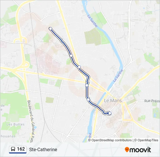 162 Bus Line Map