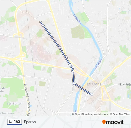 162 Bus Line Map