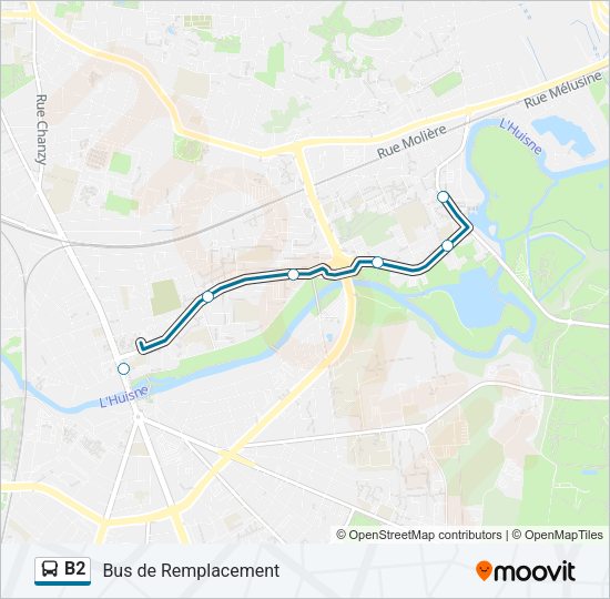 B2 Bus Line Map